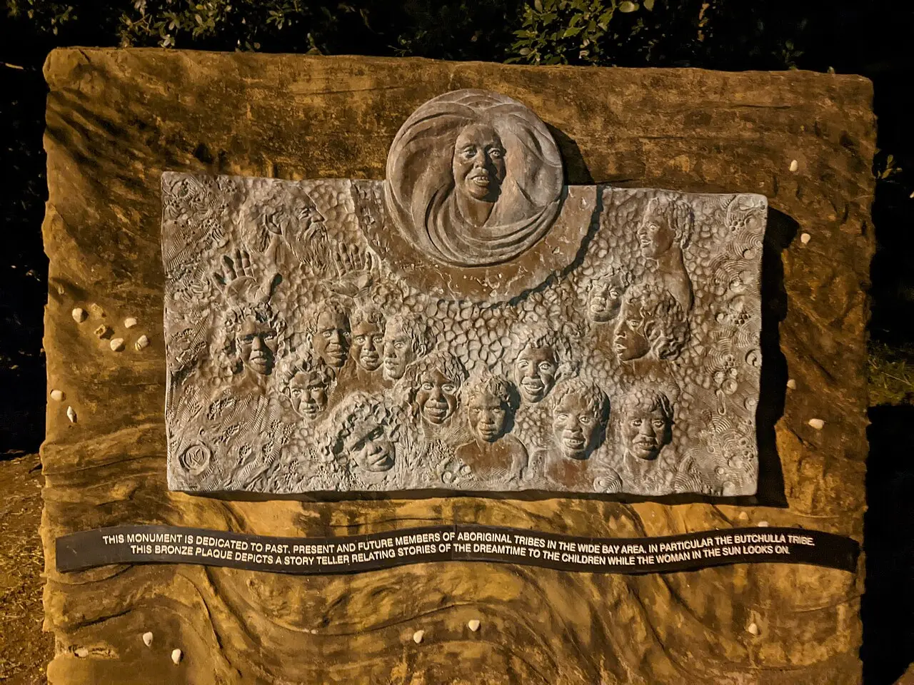 Butchulla People monument on the Hervey Bay foreshore